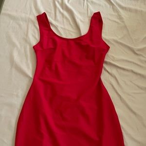 Body fit red dress